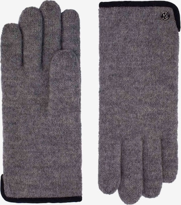 KESSLER Full Finger Gloves 'Sasha' in Grey: front