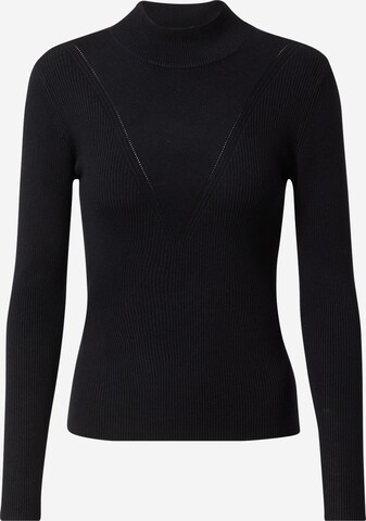 JDY Sweater 'PLUM REBA' in Black: front