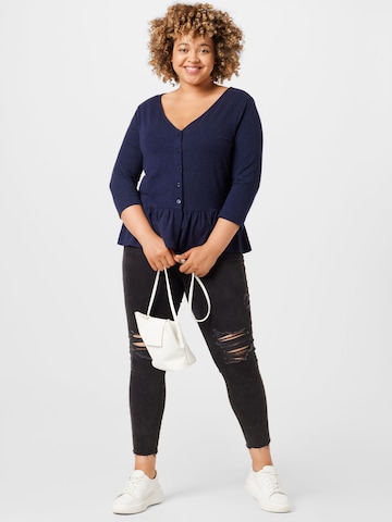 ABOUT YOU Curvy Shirt 'Ivana' in Blue