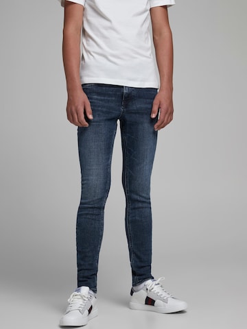 Skinny Jean 'LIAM' Jack & Jones Junior en bleu : devant