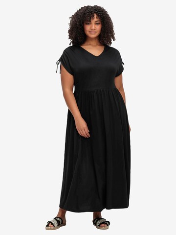 SHEEGO Kleid in Schwarz