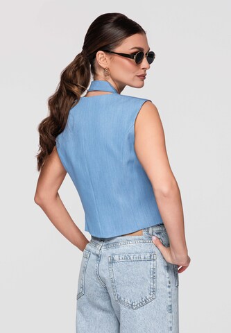 Ombre Bodywarmer 'OW-VE-E0004' in Blauw