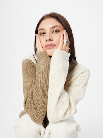 PIECES Sweater 'NILLE' in Brown