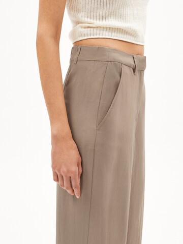 ARMEDANGELS Loose fit Trousers 'Runus lino' in Brown