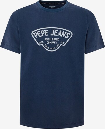 Pepe Jeans Tričko 'Cherry' - Modrá: predná strana