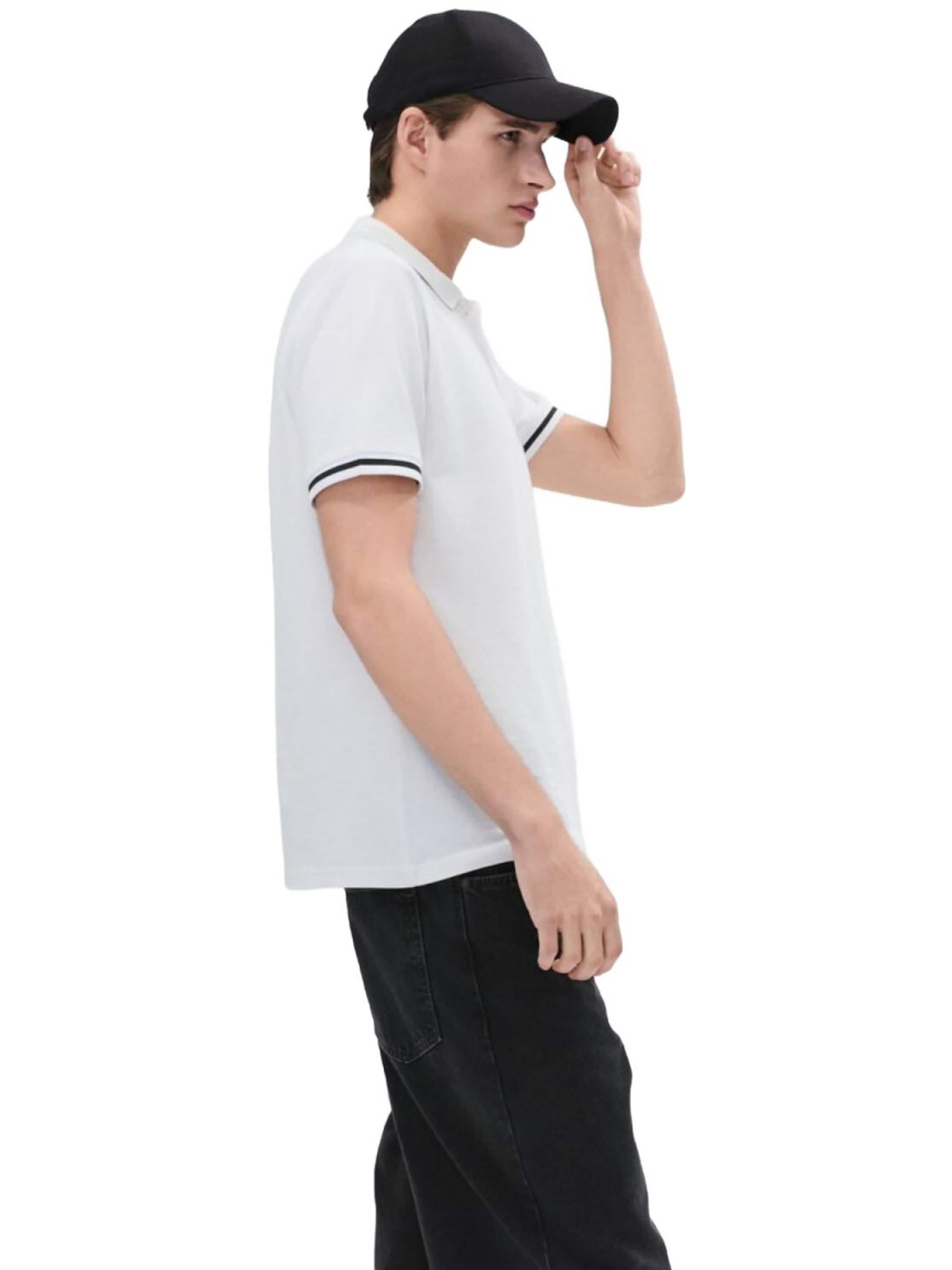 LTB Jeans - Camiseta 'LTB Jeans Herren-Polohemd mit Knöpfen' en blanco