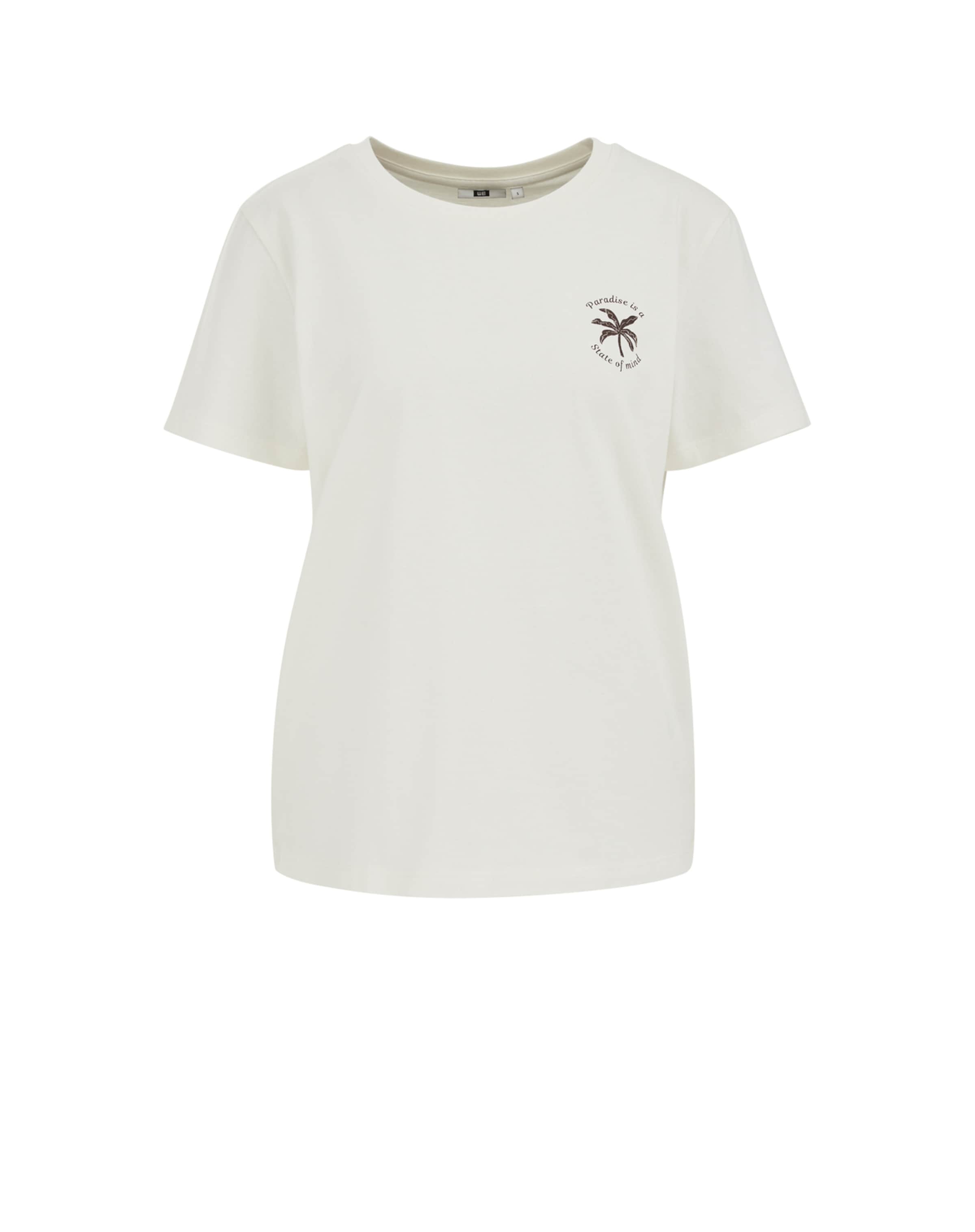 WE Fashion Majica | bež barva: sprednja stran