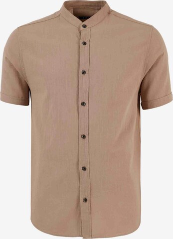 Buratti Button Up Shirt in Brown: front