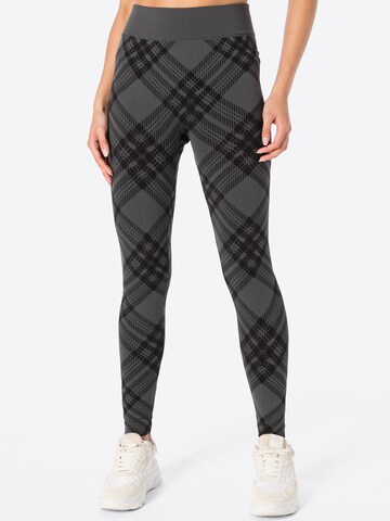 Urban Classics Skinny Leggings - szürke: elől