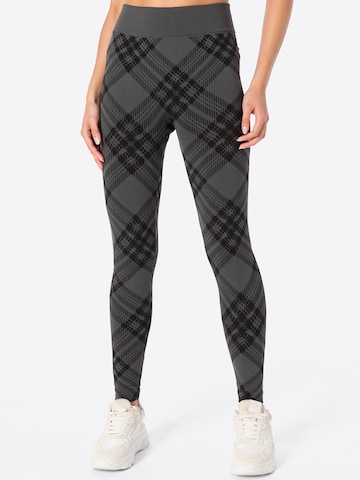 Skinny Leggings de la Urban Classics pe gri: față