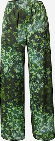TOPSHOP Szeroka nogawka Spodnie w kolorze zielony: przód