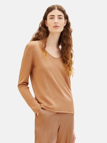 TOM TAILOR - Jersey en marrón