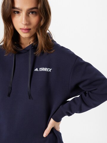 ADIDAS TERREX Sportief sweatshirt in Blauw