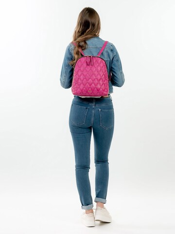 Suri Frey Backpack ' Corey ' in Pink: front