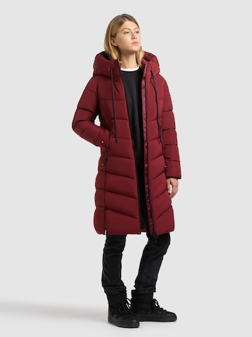 khujo Winter Coat 'Mikia4' in Red