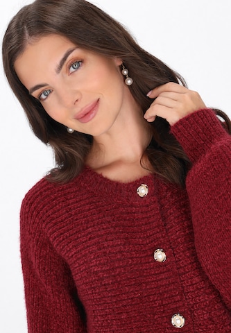 Cardigan Usha en rouge