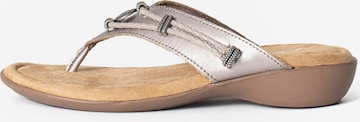 Minnetonka T-bar sandals 'SILVERTHORNE 360' in Silver: front