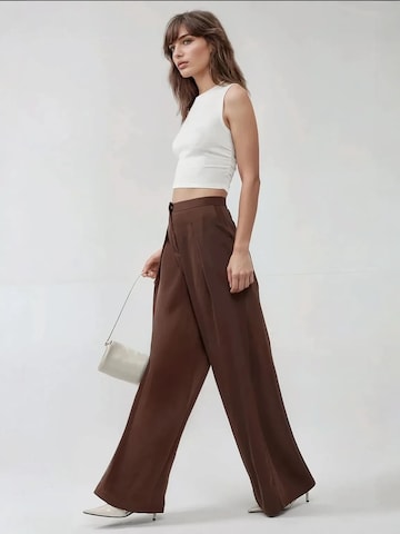 Hiccup Wide Leg Hose in Braun