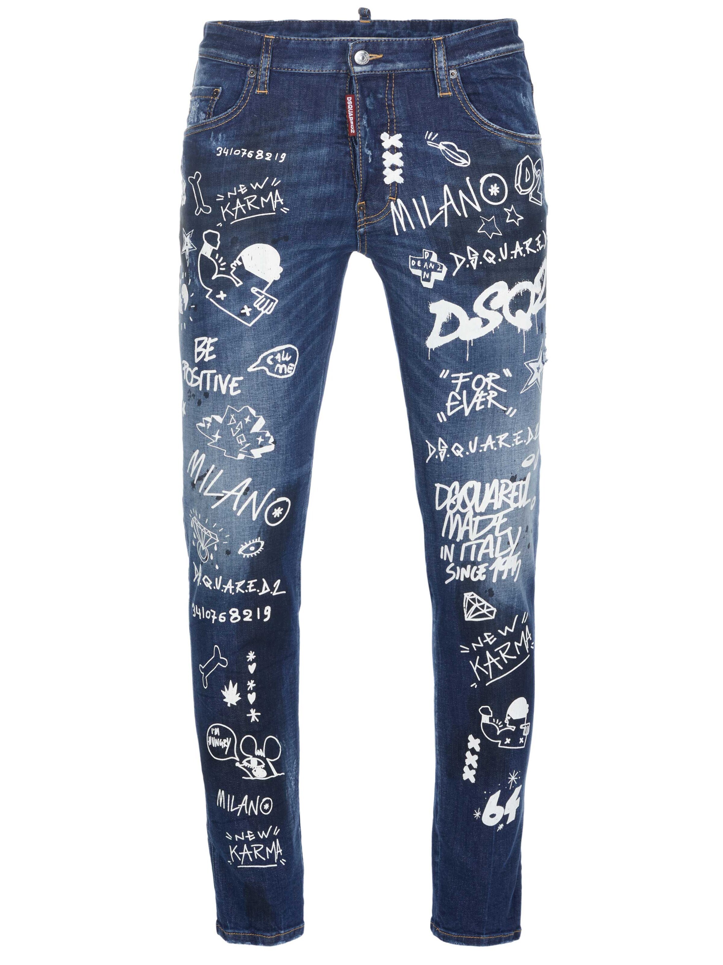 DS2 Slim fit Jeans in Blue: front