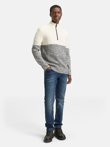 TOM TAILOR DENIM Sweater in Grey