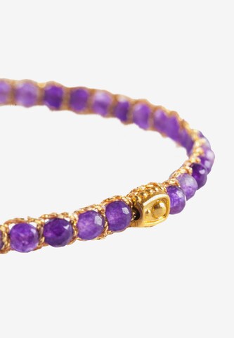 Bracelet 'Amethyst' Samapura Jewelry en violet
