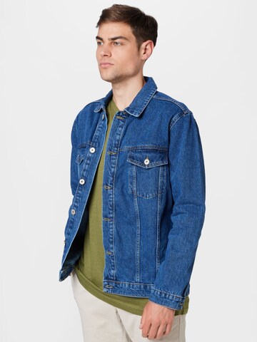 Trendyol Between-season jacket in Blue: front