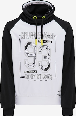 BRUNO BANANI Sweatshirt 'Freeman' in White: front