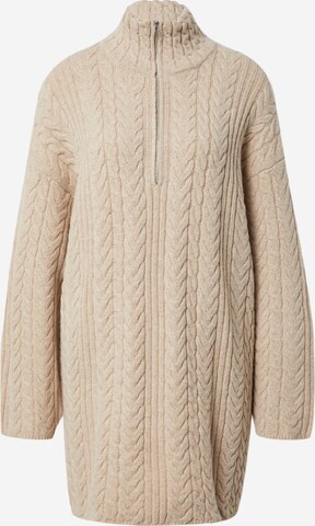 Robes en maille 'Hanako' EDITED en beige : devant