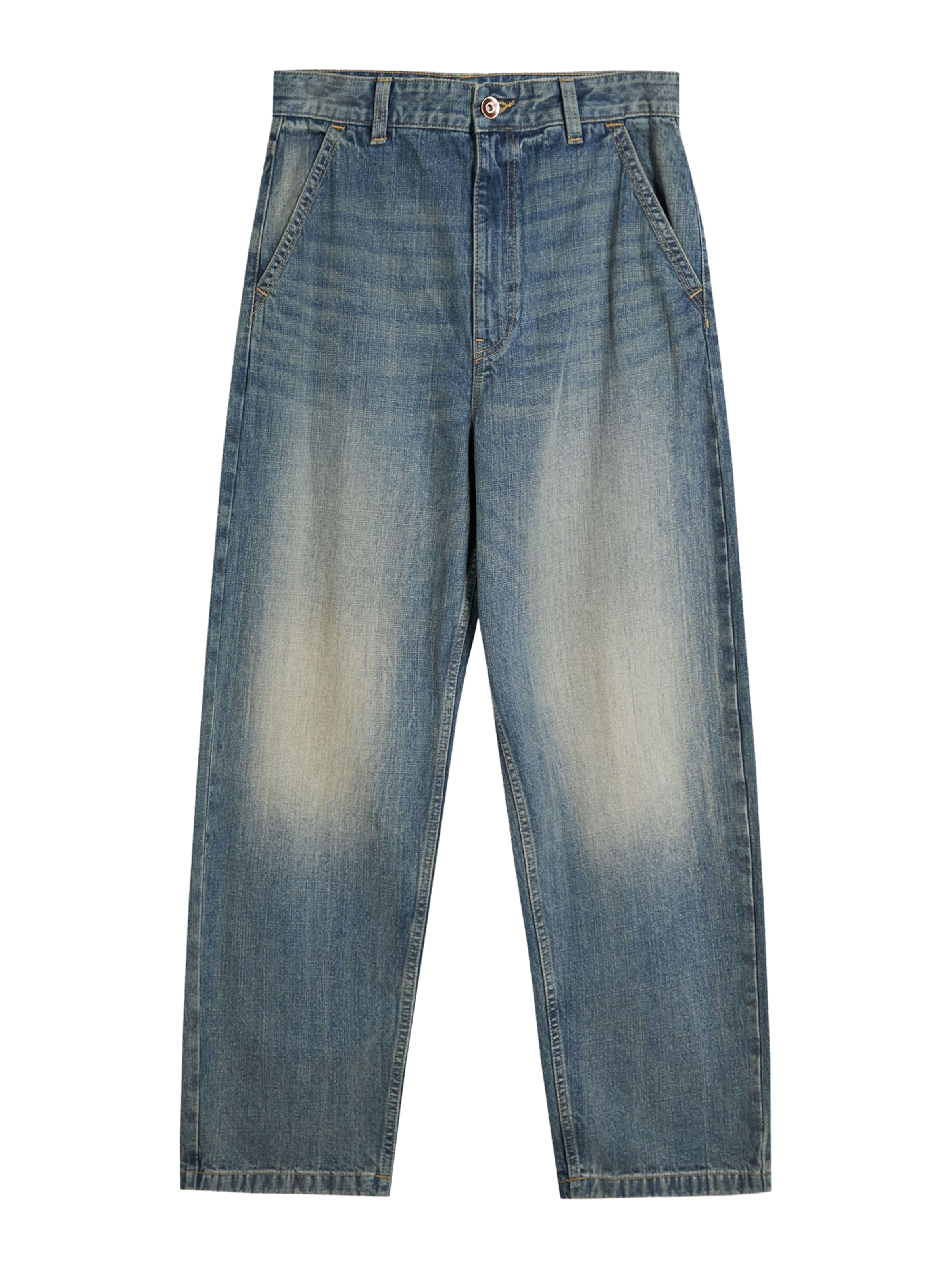 Baggy Jeans di Bershka in blu: frontale