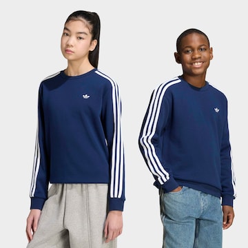 ADIDAS ORIGINALS Μπλούζα φούτερ '3-Stripes Loose Crew' σε μπλε