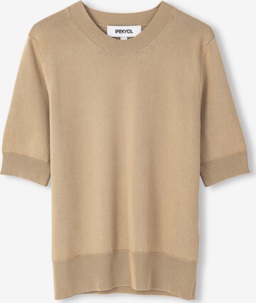 Pull-over Ipekyol en beige : devant