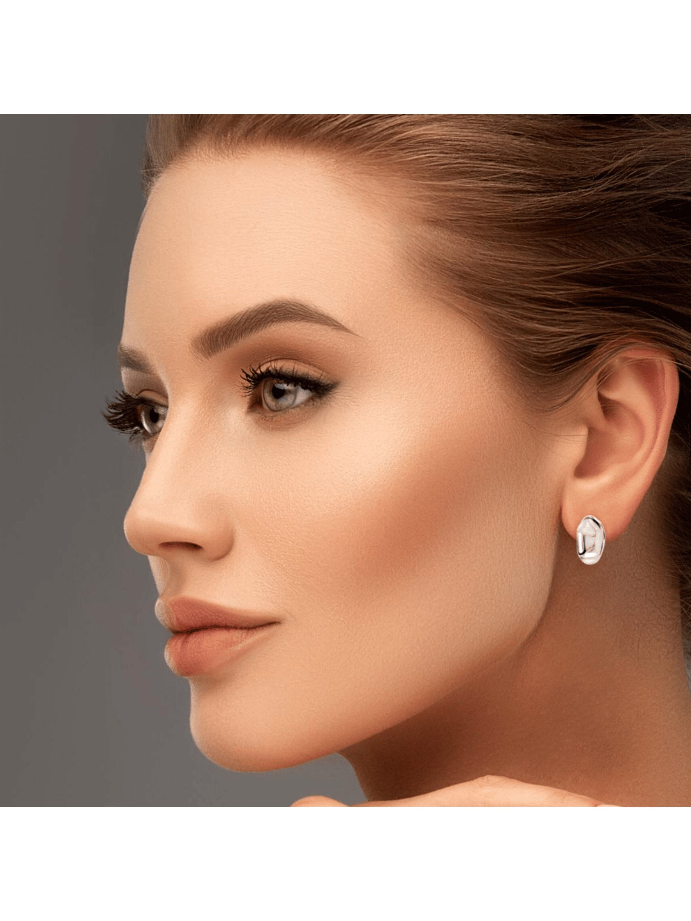 ARS-ARGENTI Earrings 'MELTING DRIP' in Silver