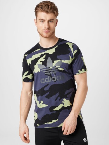 ADIDAS ORIGINALS T-Shirt 'Graphics Camo' in Blau: predná strana