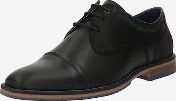 BULLBOXER Fűzős cipő 'CALEB' - fekete: elől