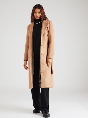 NÜMPH Between-Seasons Coat 'NUGRY' in Brown