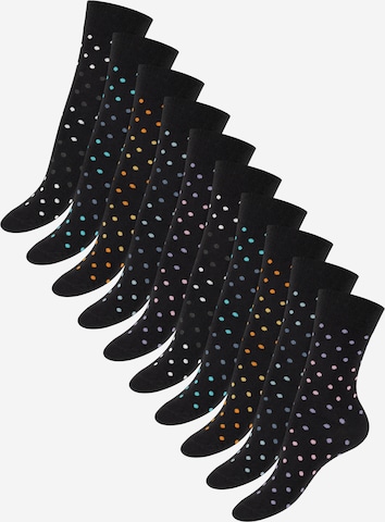 celodoro Socken 'cute socks' in Schwarz: Vorderseite