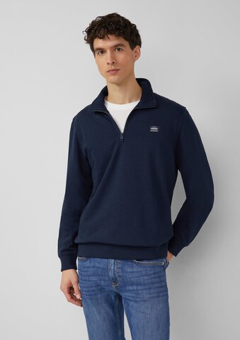s.Oliver Sweatshirt in Blauw: voorkant