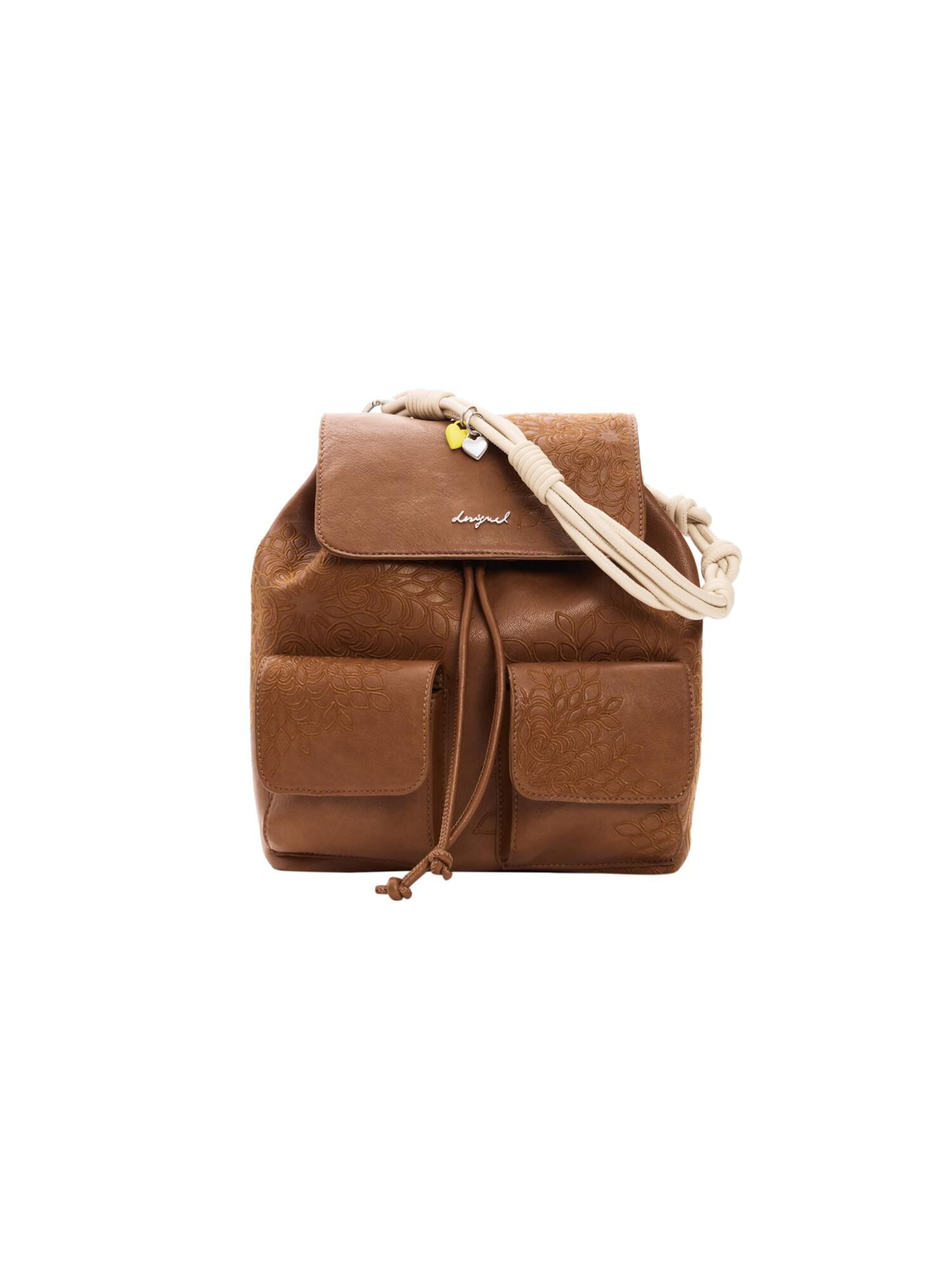 Desigual Rucksack in Braun: Vorderseite