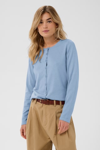 SAINT TROPEZ Strickjacke 'MilaSZ' in Blau: Vorderseite