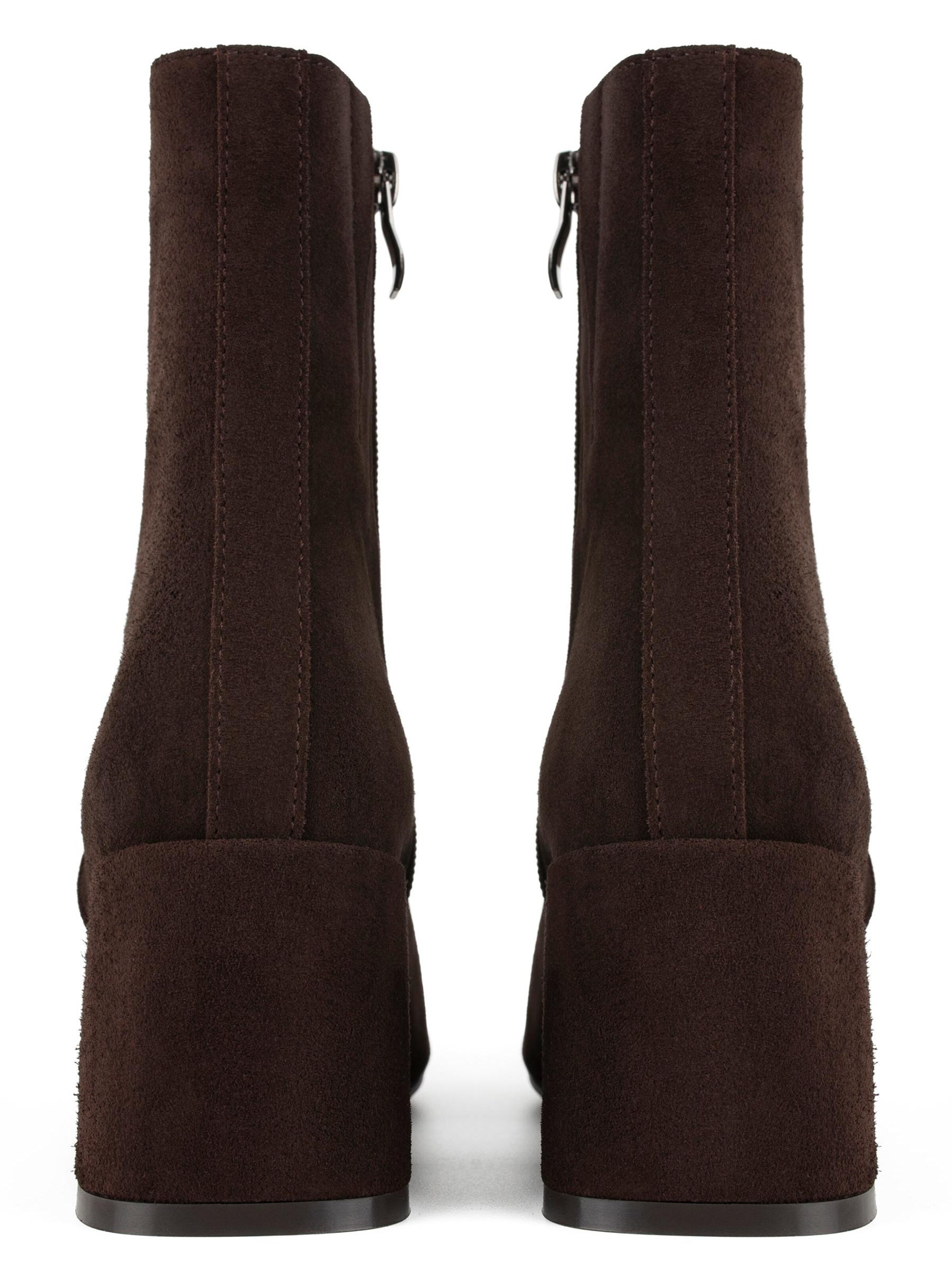 L37 HANDMADE SHOES Booties 'FILL ME UP' in Brown