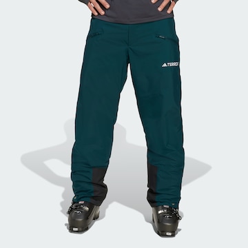 ADIDAS TERREX Regular Outdoor Pants in Green: front