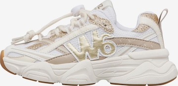 W6YZ Sneakers 'LUCKY' in Wit: voorkant
