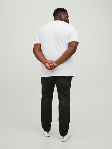 Jack & Jones Plus - Camiseta 'JJECORP' en blanco