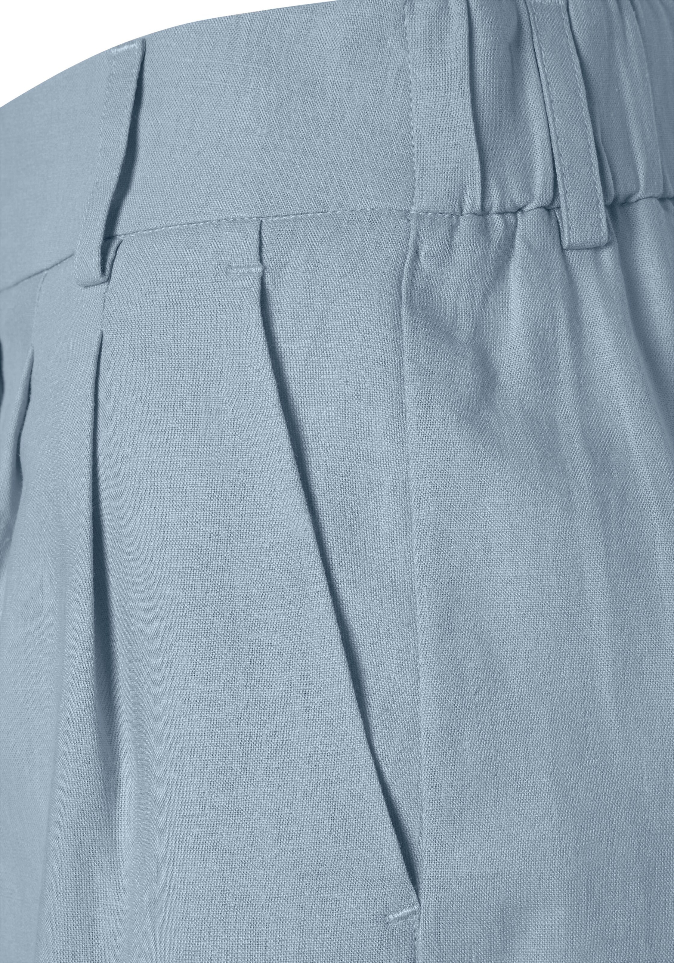 LASCANA Bő szár Élére vasalt nadrágok - kék