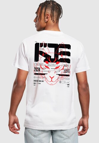 Merchcode T-Shirt 'DKMI' in Weiß: Vorderseite