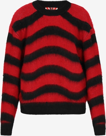 myMo ROCKS Πουλόβερ σε μαύρο: μπροστά