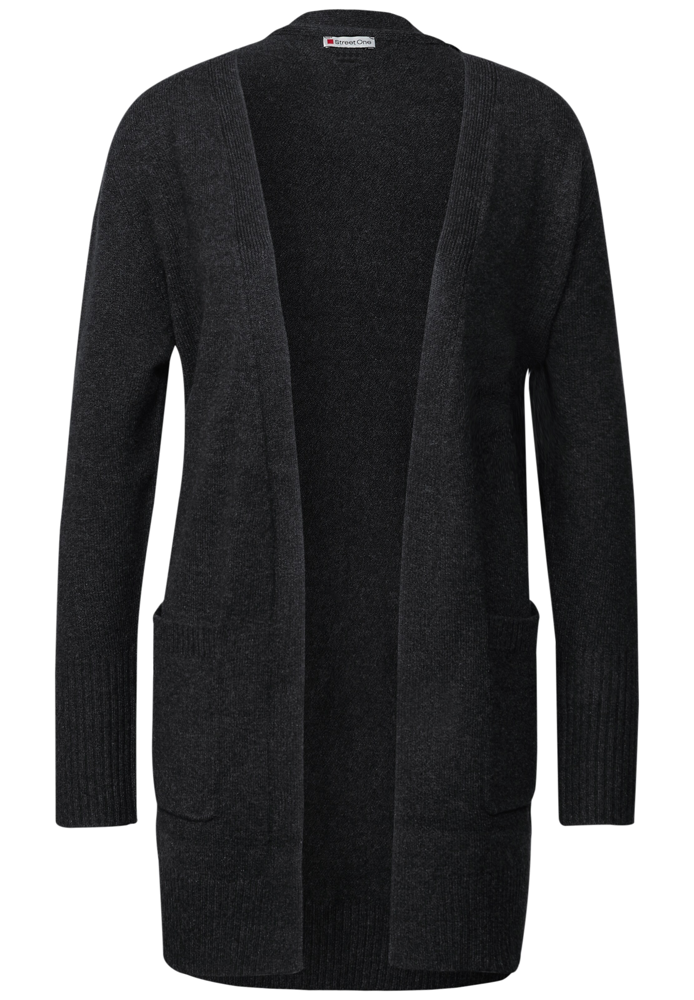 STREET ONE Strickjacke in Schwarz: Vorderseite