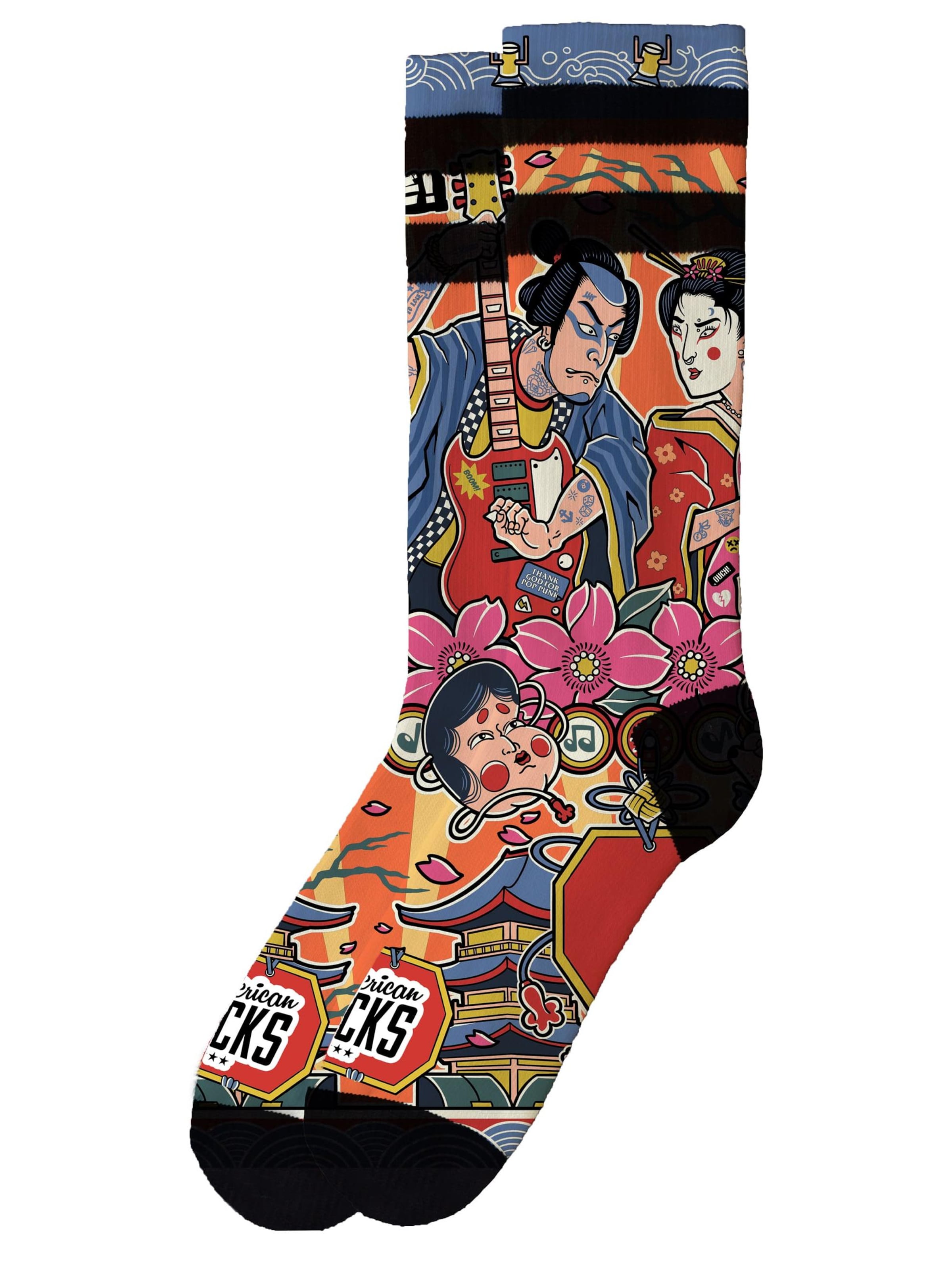 Calzino 'Shogun Fest - Mid High' di American Socks in colori misti: frontale