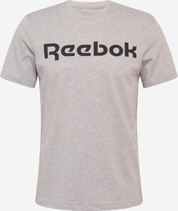 T-Shirt fonctionnel Reebok en gris : devant