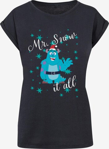 ABSOLUTE CULT Shirt 'Disney 100 - Sully Mr Snow It All' in Blue: front